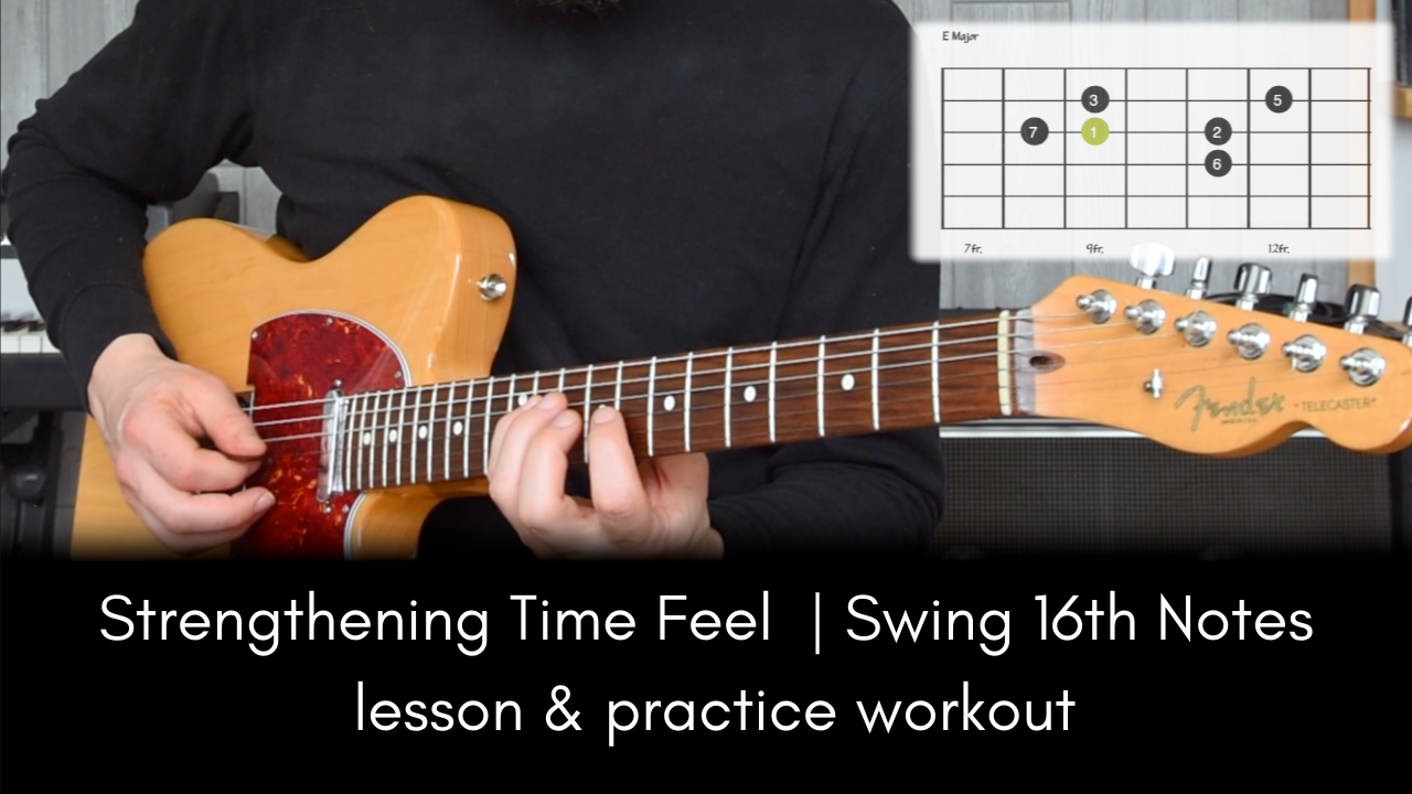 Strengthening Time Feel | Swing 16th Notes lesson & practice workout